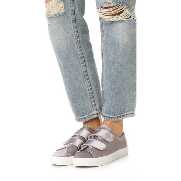 Joie Diata Satin Grip-Strap Hook Loop Sneaker - Picture 1 of 11